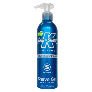 Refillable Sensitive Shave Gel With Aloe & Tea Tree 250Ml